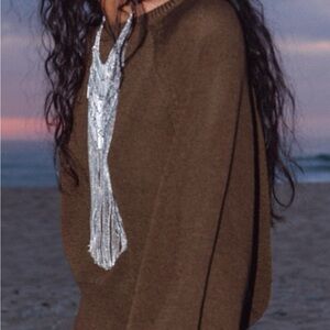 Zara Chocolate Knit Pullover